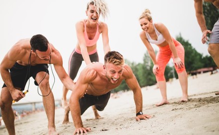 Les entrainements à la plage