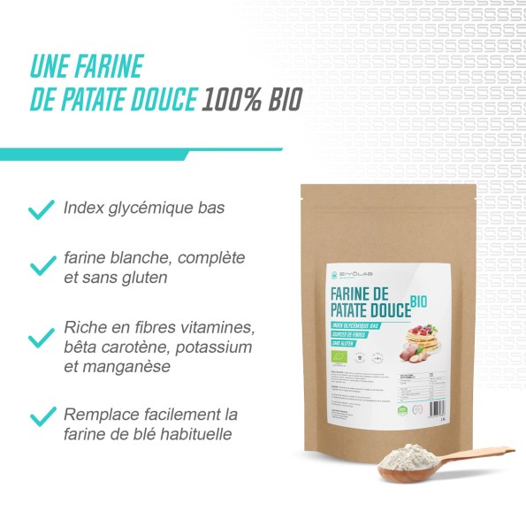 Farine de patate douce bio