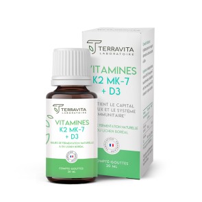 Vitamines K2 MK-7 + D3 - compte goutte